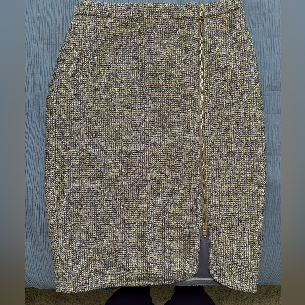 J Crew Elegant Tweed Pencil Skirt EUC